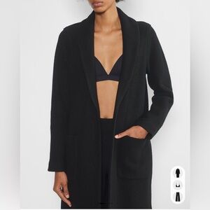 Aritzia Babaton Shawl 100% Merino Wool Jacket Black